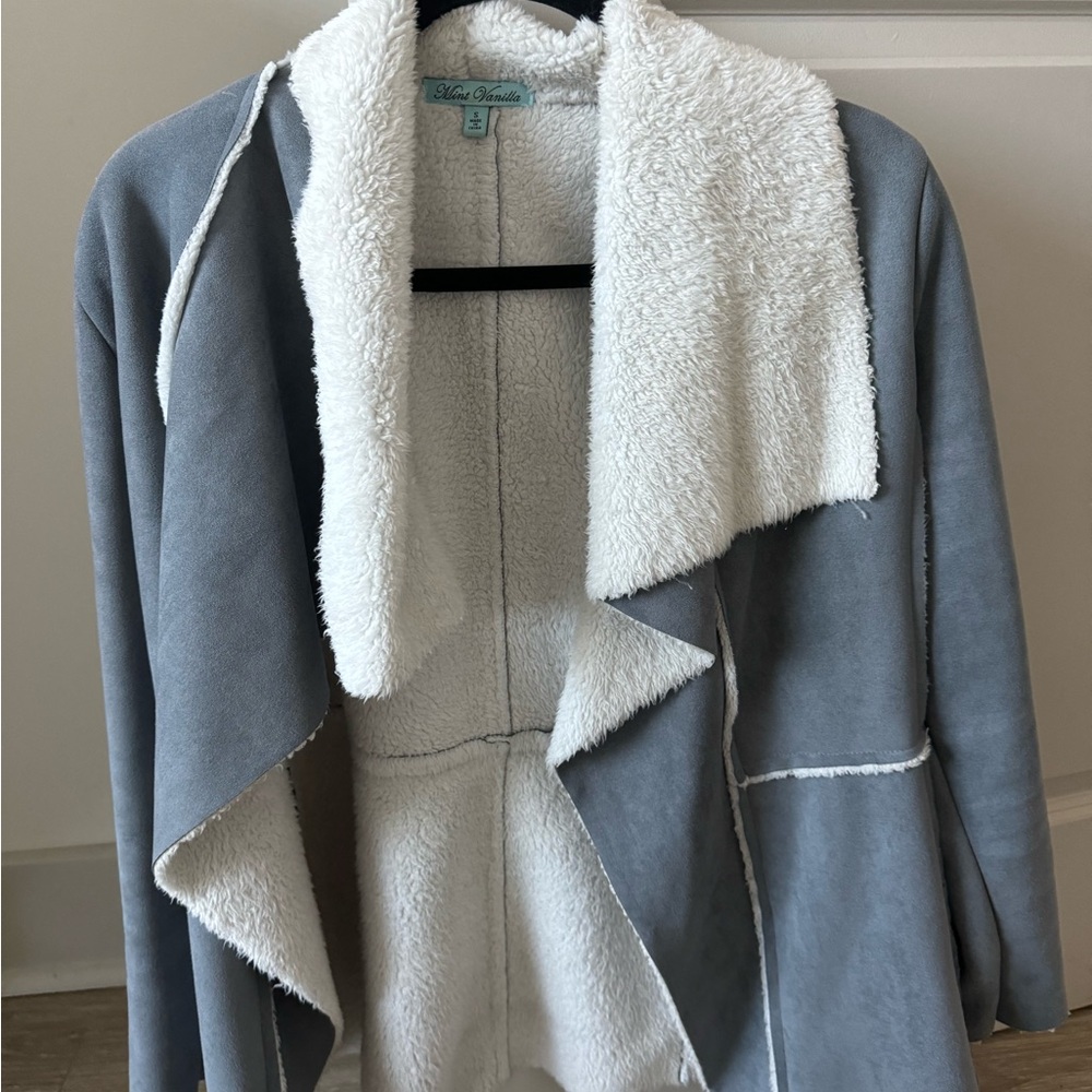 Chic Gray and White Jacket